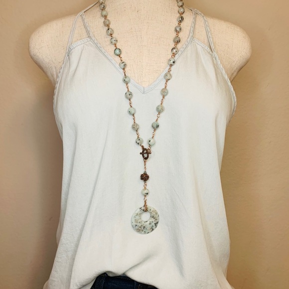 NAKED ZEBRA Chambray Halter Tank - Picture 6 of 9